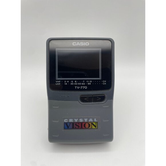 Vintage Casio TV-770B Battery Operated Handheld TV Crystal Vision Tested/Working - Picture 1 of 6